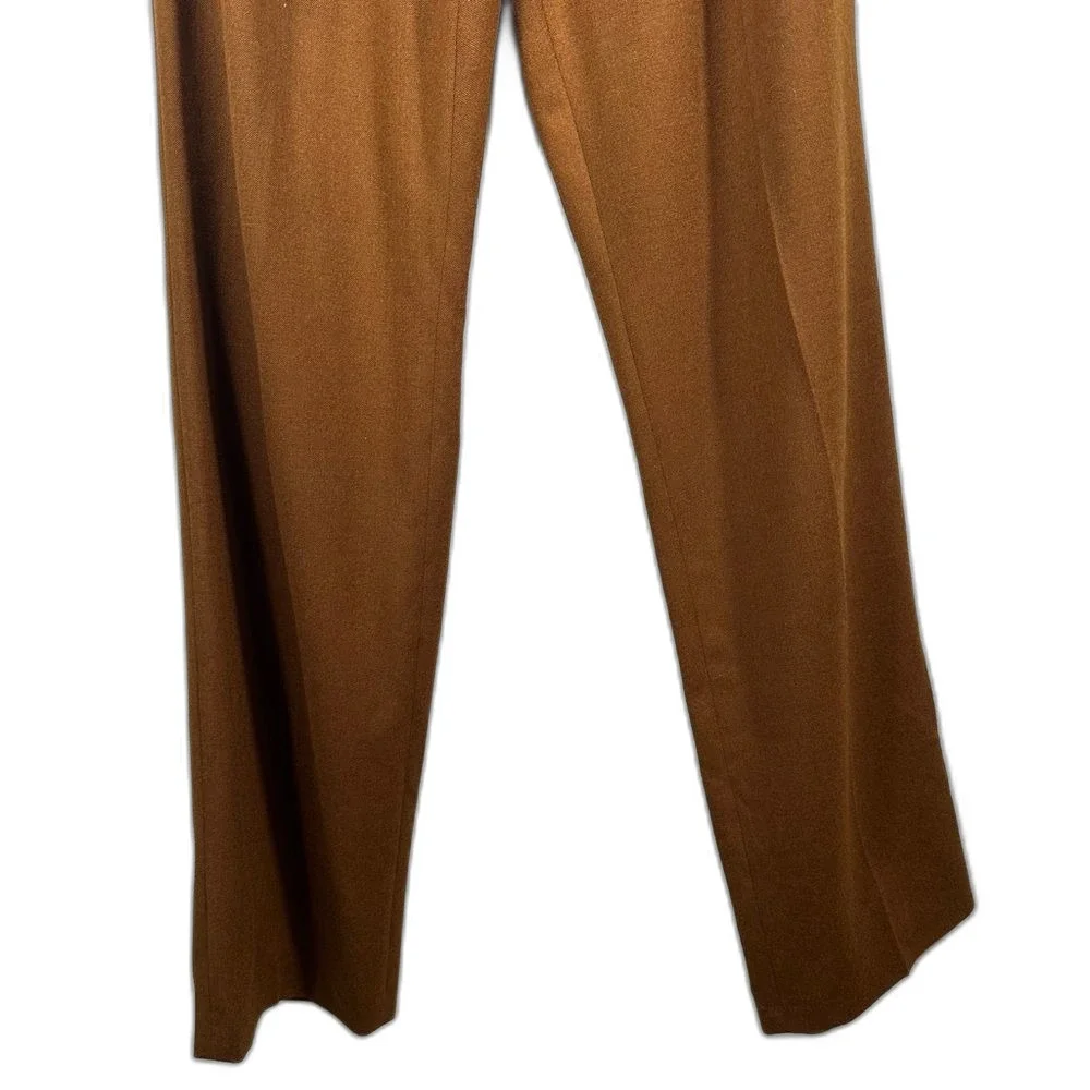 Mondi Vintage Brown Straight Fit Dress Trouser Pants NWT Size European 38/US 8